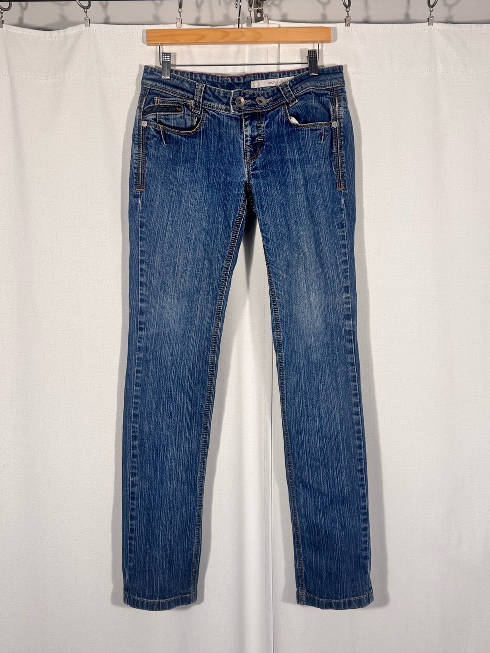 DKNY Low Rise Medium Wash Jeans